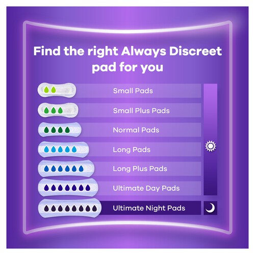 Always Discreet Incontinence Pads Ultimate Day