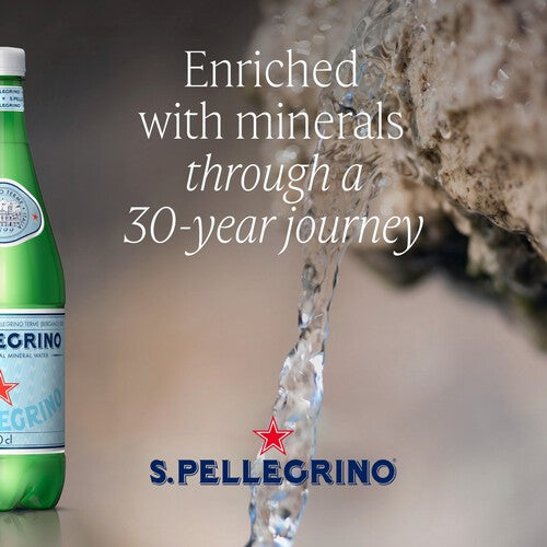 San Pellegrino Sparkling Natural Mineral Water Glass