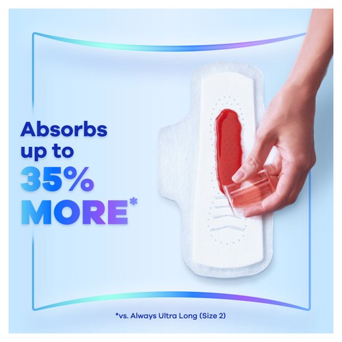 Always Sanitary Towels Infinity Long (Size 2) Wings