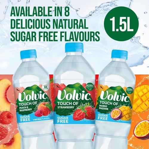 Volvic Touch of Fruit Summer Fruits Sugar Free Still Flavoured Water