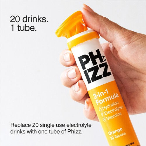 Phizz Orange Multivitamin, Hydration & Electrolyte Effervescent Tablets