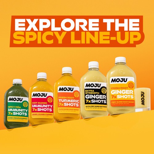 MOJU Ginger Vitality Dosing Bottle 7x Shots