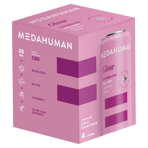 Medahuman Glow CBD Drink Lime & Elderflower