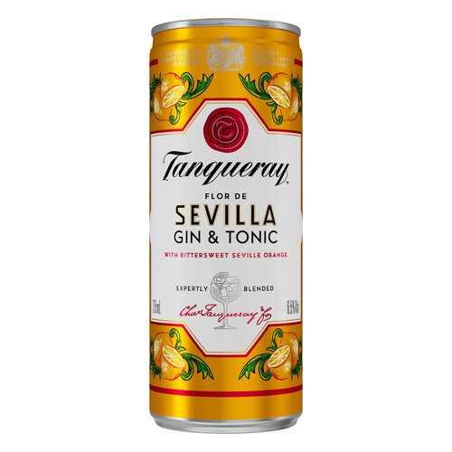 Tanqueray Flor De Sevilla Gin & Tonic Ready to Drink Can