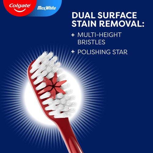 Colgate Max White Medium Manual Toothbrush Single