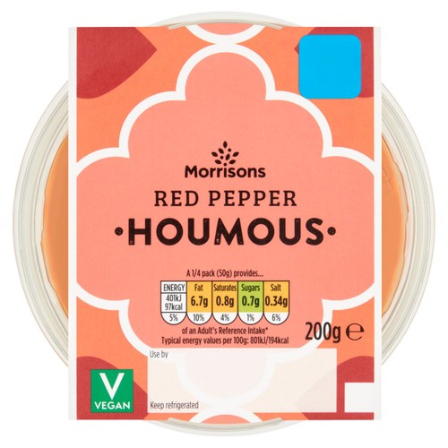 Morrisons Red Pepper Houmous 200g