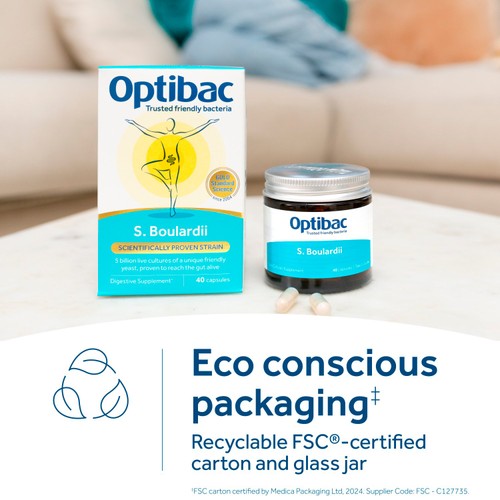 Optibac Probiotics Saccharomyces Boulardii - 16 Capsules