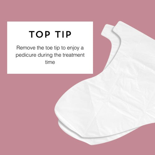 BeautyPro FOOT THERAPY Moisturising Booties with Removable Toe Tips