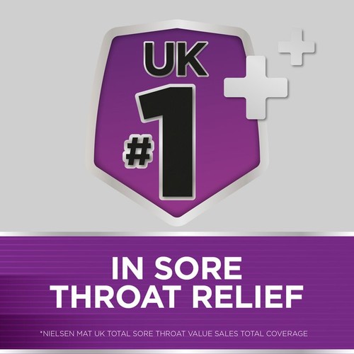 Strepsils Extra Medicated Sore Throat Lozenges Triple Action Blackcurrant