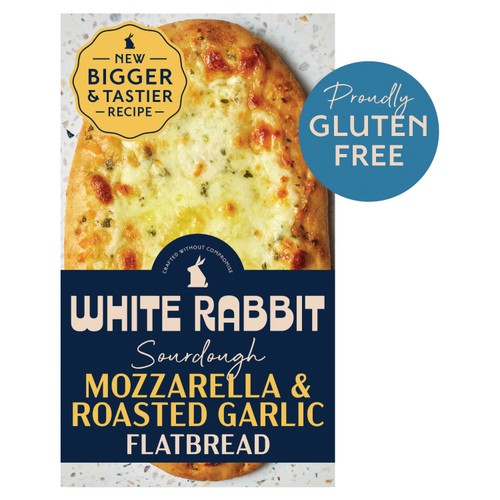 White Rabbit Sourdough Mozzarella & Garlic Flatbread