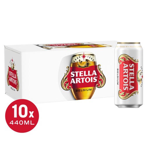 Stella Artois Belgian Lager Beer Cans