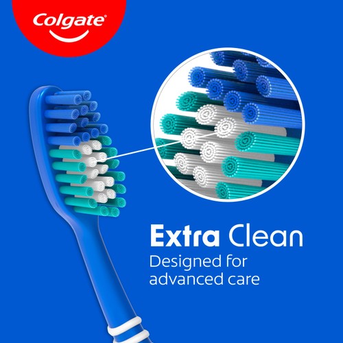 Colgate Extra Clean Medium Toothbrush 2 Pack