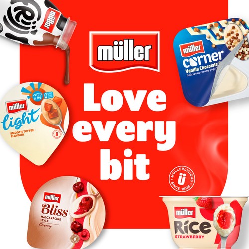 Muller Corner Vanilla Yogurt with Chocolate Balls 124g