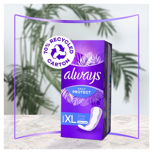Always Dailies Extra Protect Long Plus Panty Liners