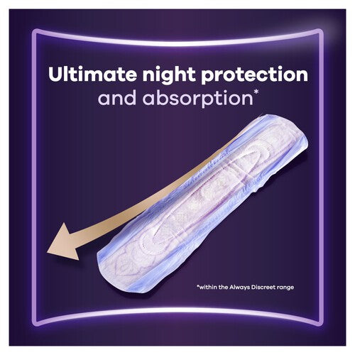 Always Discreet Incontinence Pads Ultimate Night
