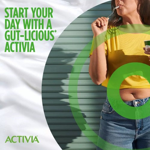 Activia Vanilla Fat Free No Added Sugar Gut Health Fruit Yoghurt Multipack