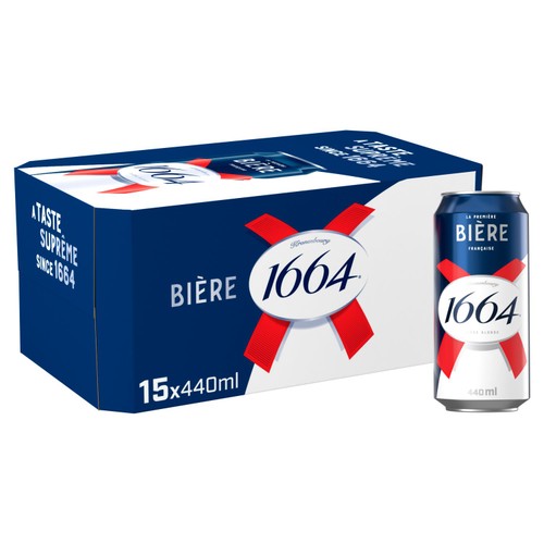 Kronenbourg 1664 Biere Lager Beer Cans