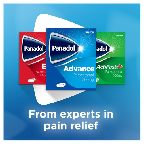 Panadol Advance Paracetamol Pain Killers 500mg Tablets