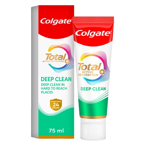 Colgate Total Active Prevention + Deep Clean Toothpaste 75ml