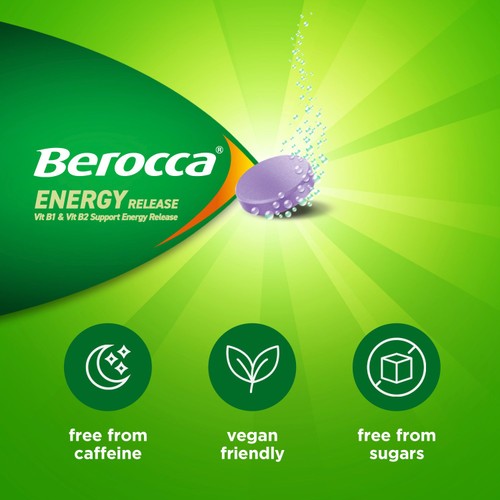Berocca Blackcurrant Energy Vitamin Effervescent Tablets