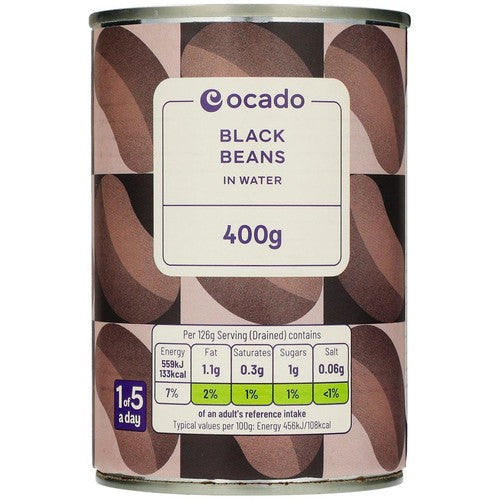 Ocado Black Beans in Water