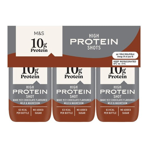 M&S High Protein Chocolate Shot Multipack