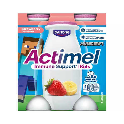 Actimel Kids Strawberry Banana Yoghurt Drink