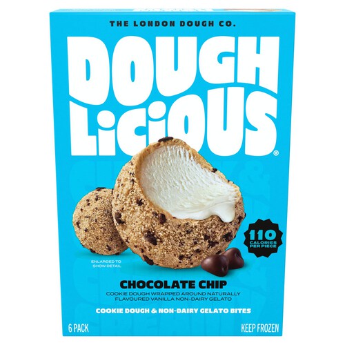 Doughlicious Chocolate Chip Cookie Dough and Gelato Bites