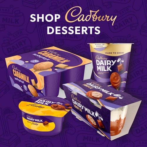 Cadbury Dairy Milk Big Pots of Joy Chocolate Dessert 350g