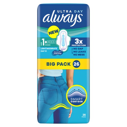 Always Sanitary Towels Ultra Normal (Size 1) Wings