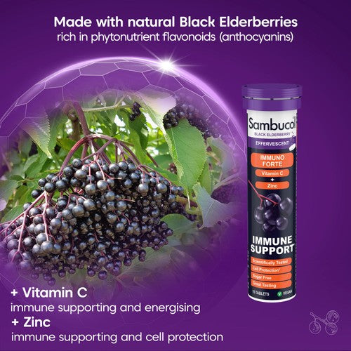 Sambucol Vitamin C & Zinc Effervescent Tablets