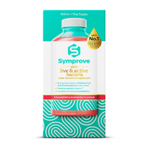 Symprove Live & Active Drink Supplement, Strawberry & Raspberry Flavour