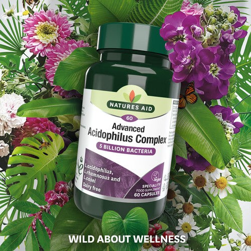 Natures Aid Advanced Acidophilus Complex Supplement Capsules