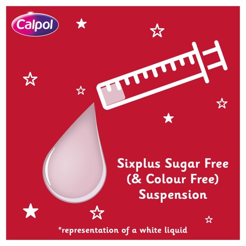 Calpol SixPlus Sugar Free Oral Suspension Strawberry 6+ Years