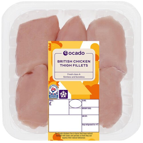 Ocado British Chicken Thigh Fillets Boneless