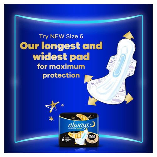 Always Ultra Sanitary Towels Secure Night Extra (Size 5)