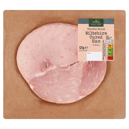 Market Street Deli Thickly Sliced Wiltshire Cured Ham 125g