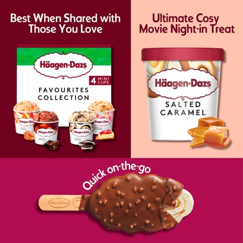 Haagen Dazs Favourites Collection Mini Cups Ice Cream