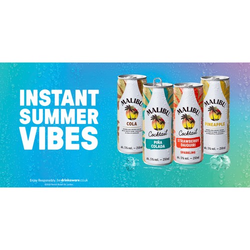 Malibu Pina Colada Cocktail Pre-Mixed Can