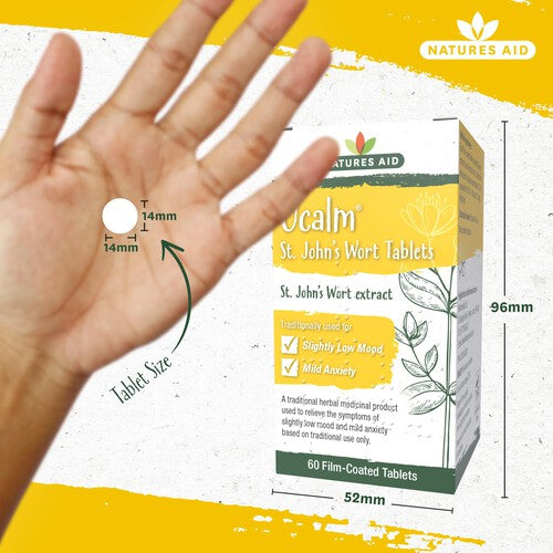 Natures Aid Ucalm 300mg T St John's Wort Extract Tablets