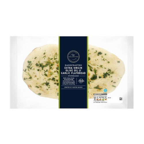 M&S Extra Virgin Olive Oil & Garlic Flatbread