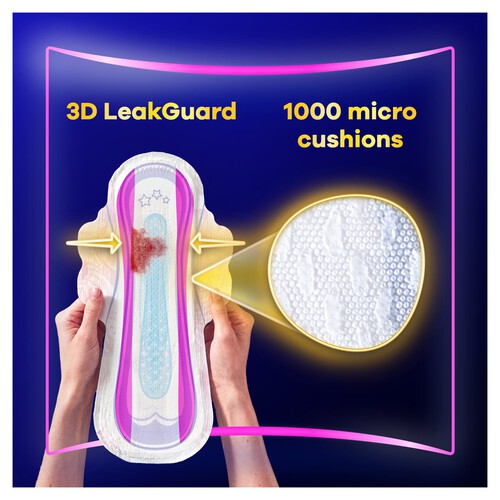Always Platinum Secure Night Sanitary Towels Wings Size 4