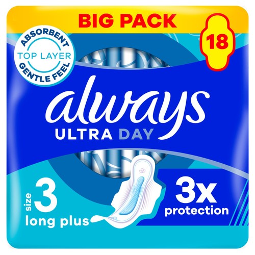 Always Sanitary Towels Ultra Day & Night (Size 3) Wings