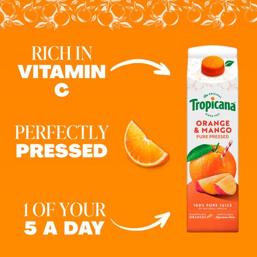 Tropicana Pure Orange & Mango Fruit Juice