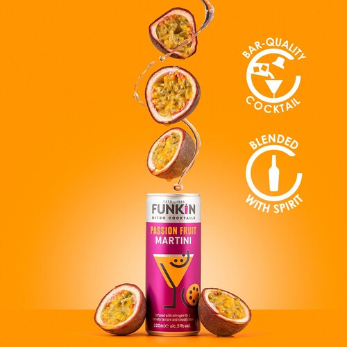 Funkin Passion Fruit Martini Nitro Cocktail Can