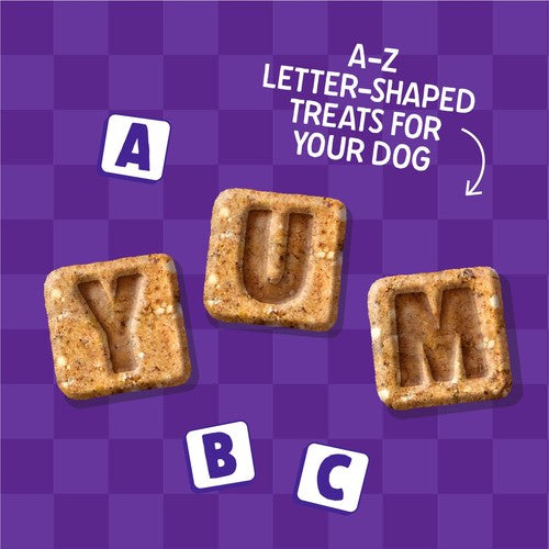 Denzel's Letters Peanut Butter & Banana Dog Treats