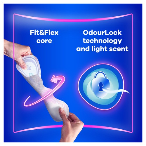 Always Platinum Long Sanitary Towels Wings Size 2