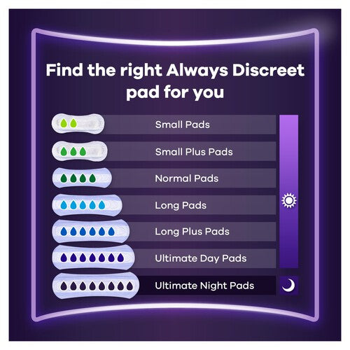 Always Discreet Incontinence Pads Ultimate Night