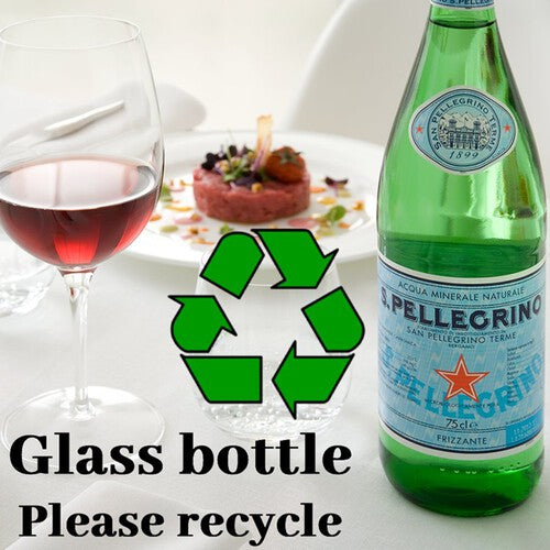San Pellegrino Sparkling Natural Mineral Water Glass