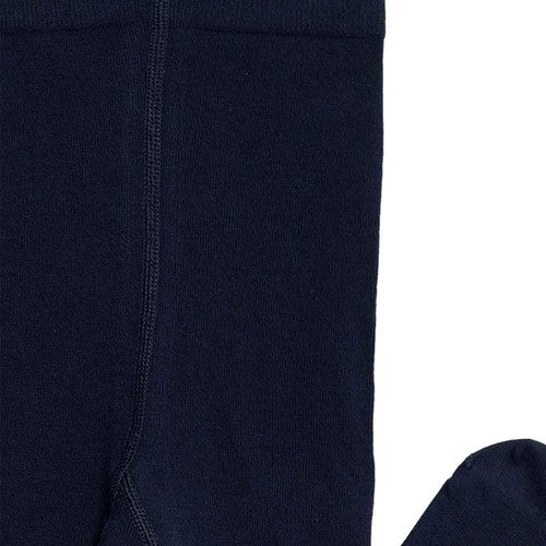M&S Girls Cotton Rich School Tights, 6-7 Years, Navy